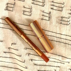 Never used Charlotte Tilbury pillow talk lip set